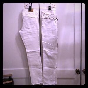 Madewell Rail straight white jeans